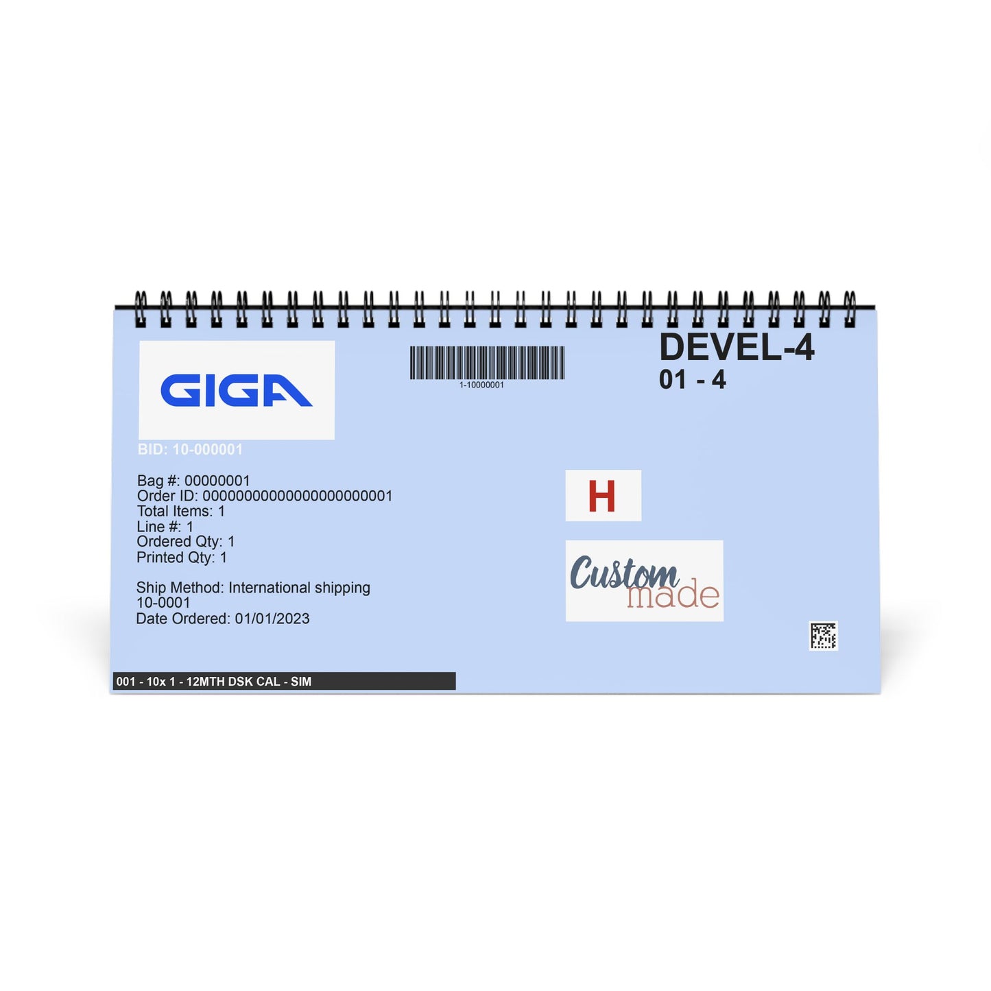 Desktop Calendar (2025 grid)